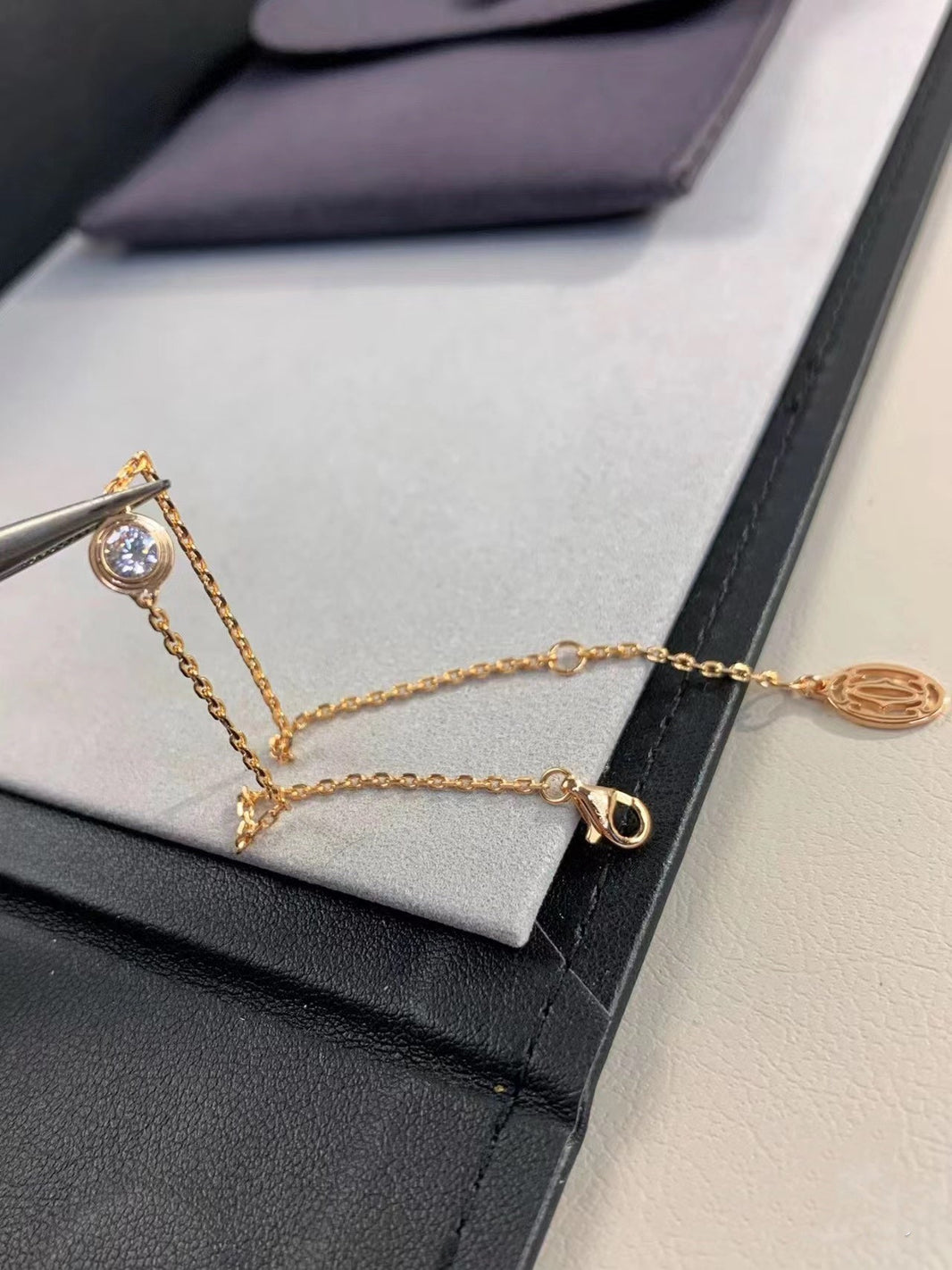 [Luxora]DAMOUR DIAMOND LINK BRACELET