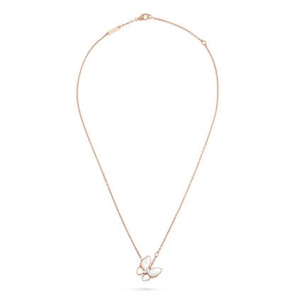 [Luxora]BUTTERFLY MOP DIAMOND NECKLACE