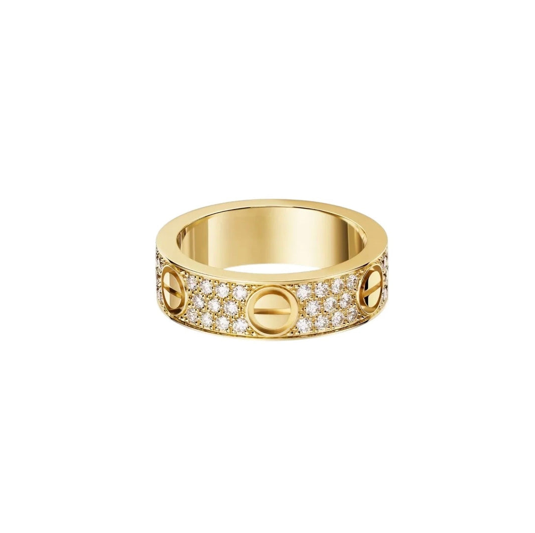 [Luxora]LOVE RING 5.5MM DIAMONDS PAVED