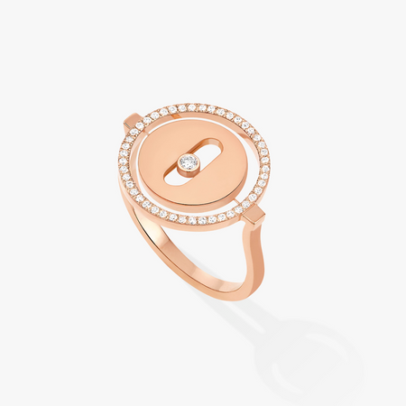 [LUXE]LUCKY MOVE PINK GOLD DIAMOND RING