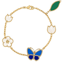 [Luxora]LUCKY SPRING BUTTERFLY 5 MOTIF BRACELET