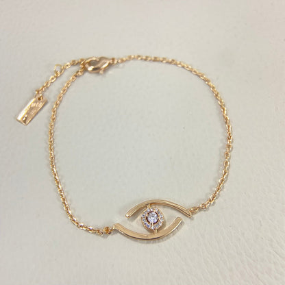 [Loxura]Lucky Eye Pave-Set Diamond Bracelet