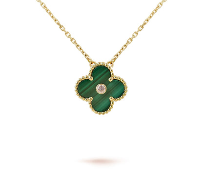 [Luxora]CLOVER 15MM CHRISTMAS LIMITED EDITION SINGLE FLOWER NECKLACE