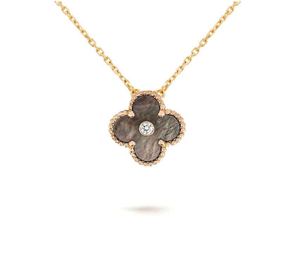 [Luxora]CLOVER 15MM CHRISTMAS LIMITED EDITION SINGLE FLOWER NECKLACE