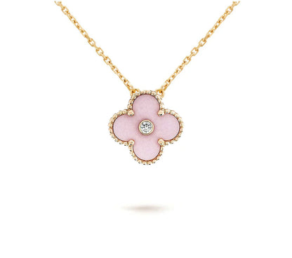 [Luxora]CLOVER 15MM CHRISTMAS LIMITED EDITION SINGLE FLOWER NECKLACE
