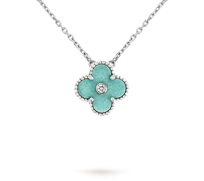 [Luxora]CLOVER 15MM CHRISTMAS LIMITED EDITION SINGLE FLOWER NECKLACE