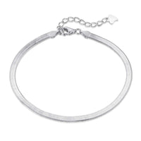 [Luxora]Flat Snake Bone Chain Blade Necklace