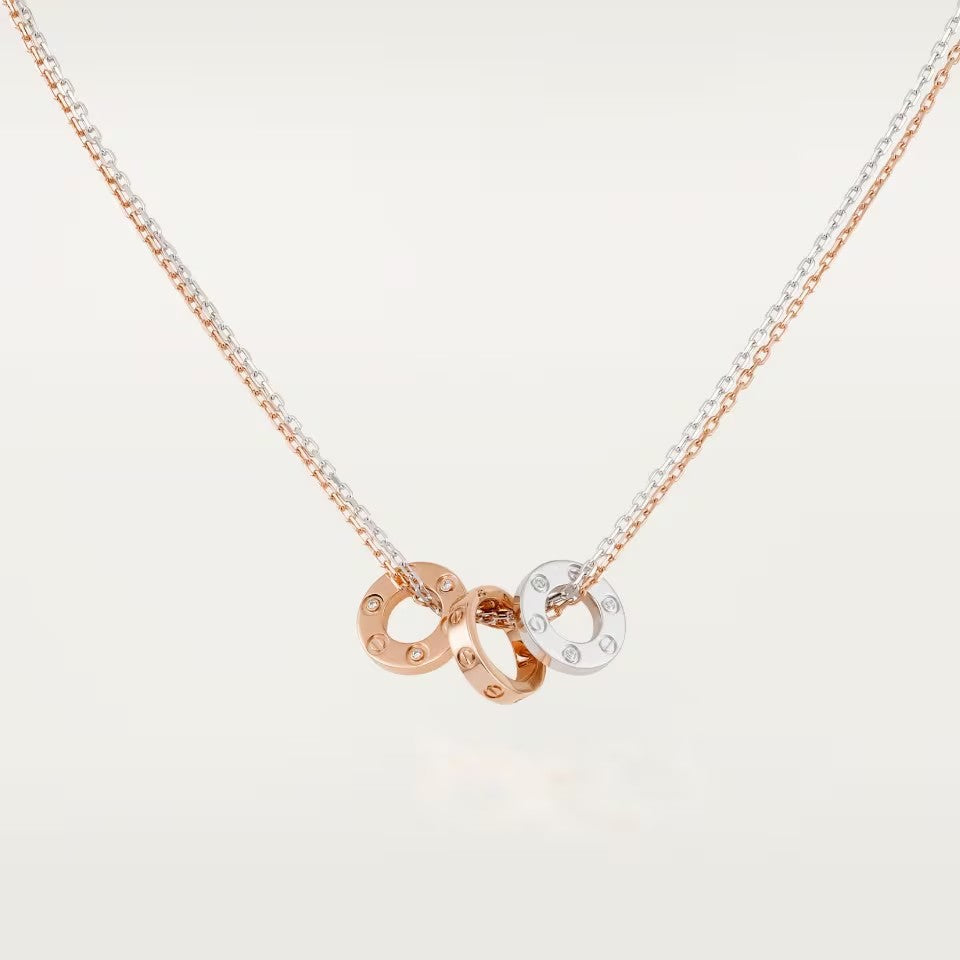 [Luxora]LOVE 6 DIAMOND PENDANT NECKLACE