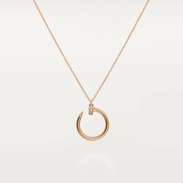 [Luxora]JUSTE NECKLACE PINK GOLD