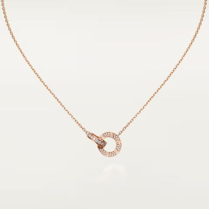 [Luxora]LOVE  FULL DIAMOND PENDANT NECKLACE
