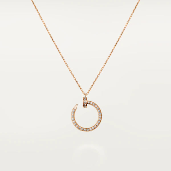 [Luxora]JUSTE NECKLACE PINK GOLD DIAMONDS