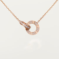 [Luxora]LOVE  FULL DIAMOND PENDANT NECKLACE