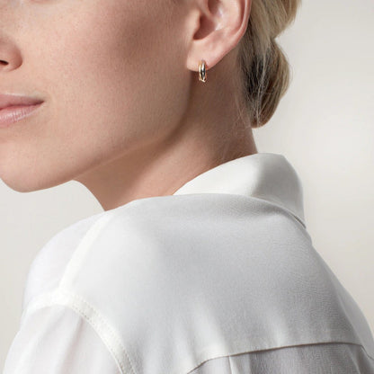 [Luxora]TRINITY ON DIAMOND MINI EARRINGS