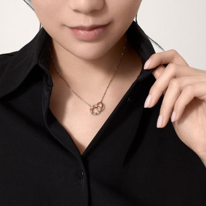 [Luxora]LOVE  FULL DIAMOND PENDANT NECKLACE
