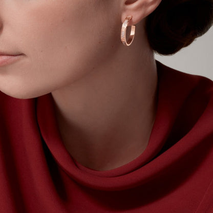 [Luxora]LOVE EARRINGS 3.6MM DIAMOND PAVED