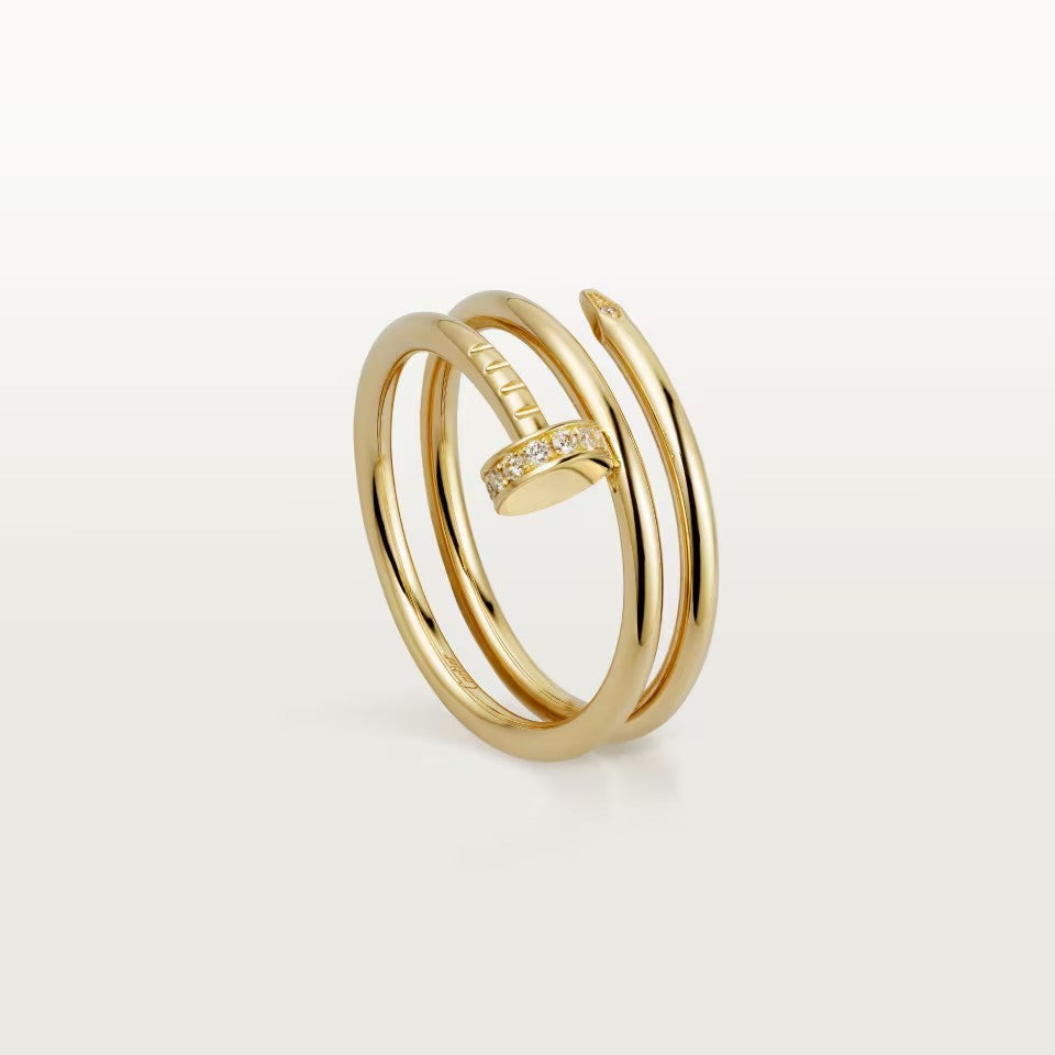 [Luxora]JUSTE RING 4.8MM HALF DIAMOND