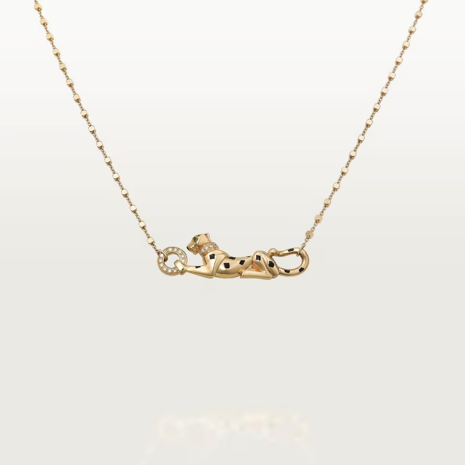 [Luxora]PANTHERE FULL DIAMOND NECKLACE