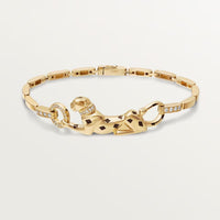 [Luxora]PANTHERE HALF DIAMOND ON CHAIN BRACELET