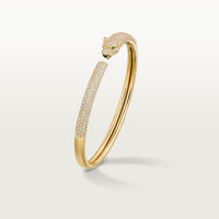 [Luxora]PANTHERE FULL DIAMOND OPEN BRACELET