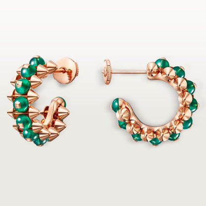 [Luxora]CLASH 7.9MM AGATE CHALCEDONY EARRINGS