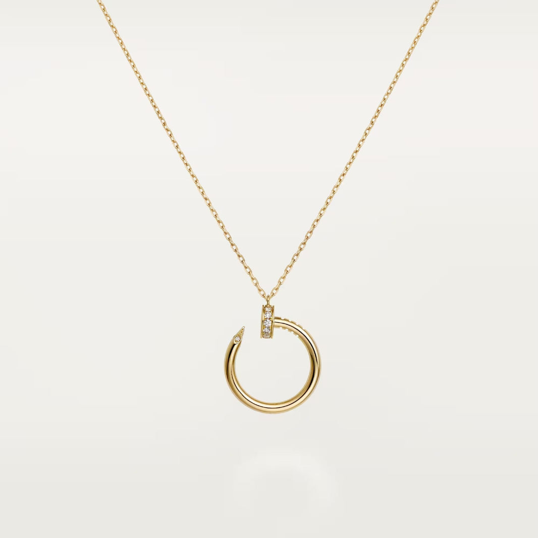 [Luxora]JUSTE NECKLACE HALF DIAMOND