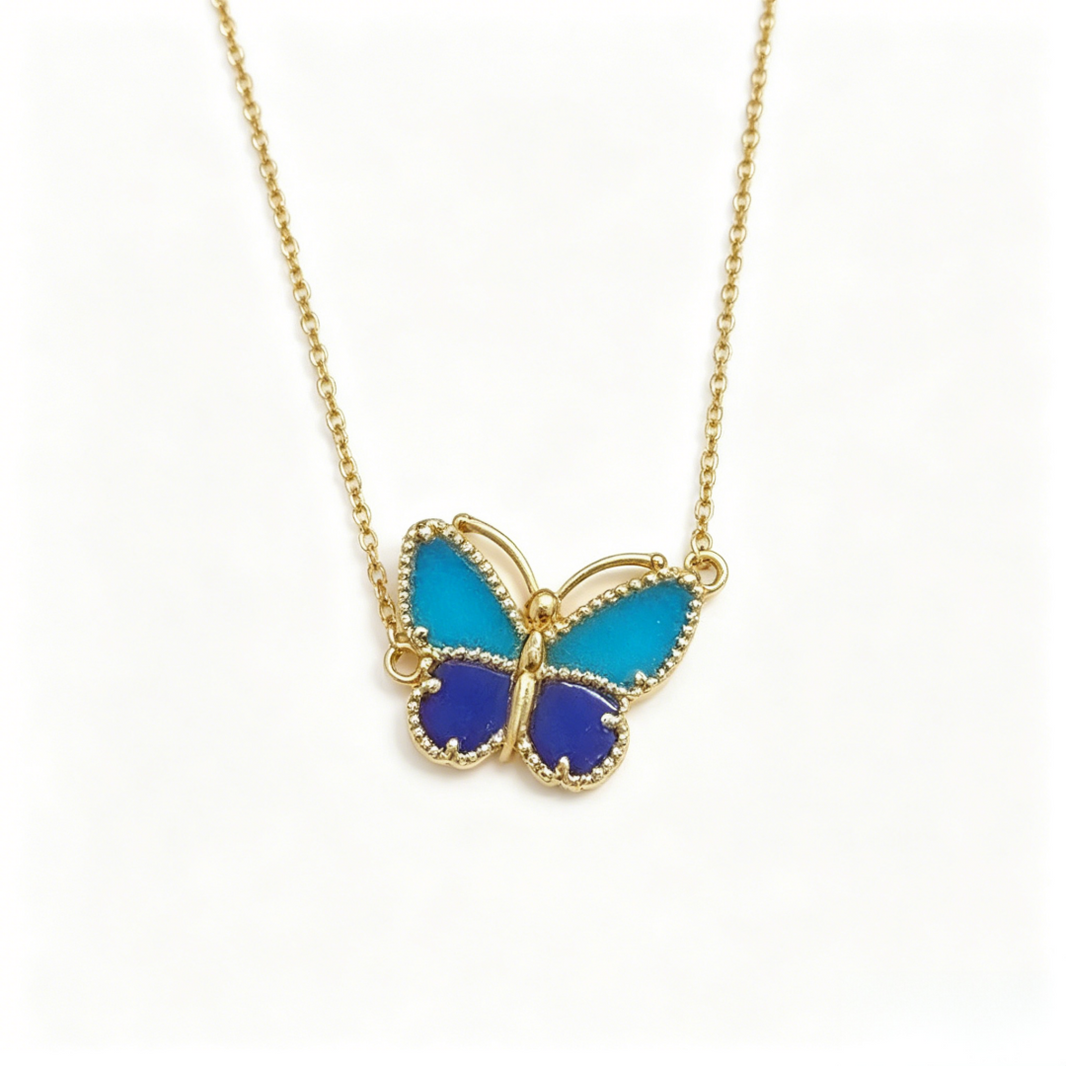 [OAK JURI] 2026 NEW LUCKY BUTTERFLY 1 MOTIFS NECKLACE
