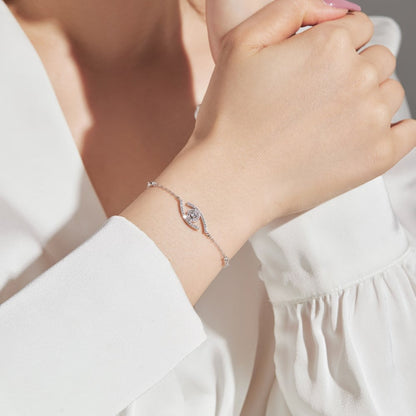 [Loxura]Lucky Eye Pave-Set Diamond Bracelet