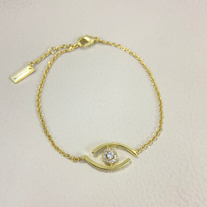 [Loxura]Lucky Eye Pave-Set Diamond Bracelet
