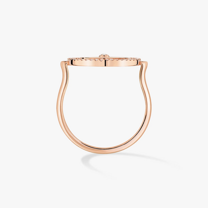 [LUXE]LUCKY MOVE PINK GOLD DIAMOND RING