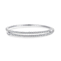 [Luxora]Row of Diamonds Round Fashion Bracelet