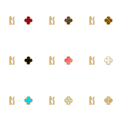 [Luxora]CLOVER 15MM MOP EARRINGS COLLECTION