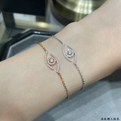 [Loxura]Lucky Eye Pave-Set Diamond Bracelet