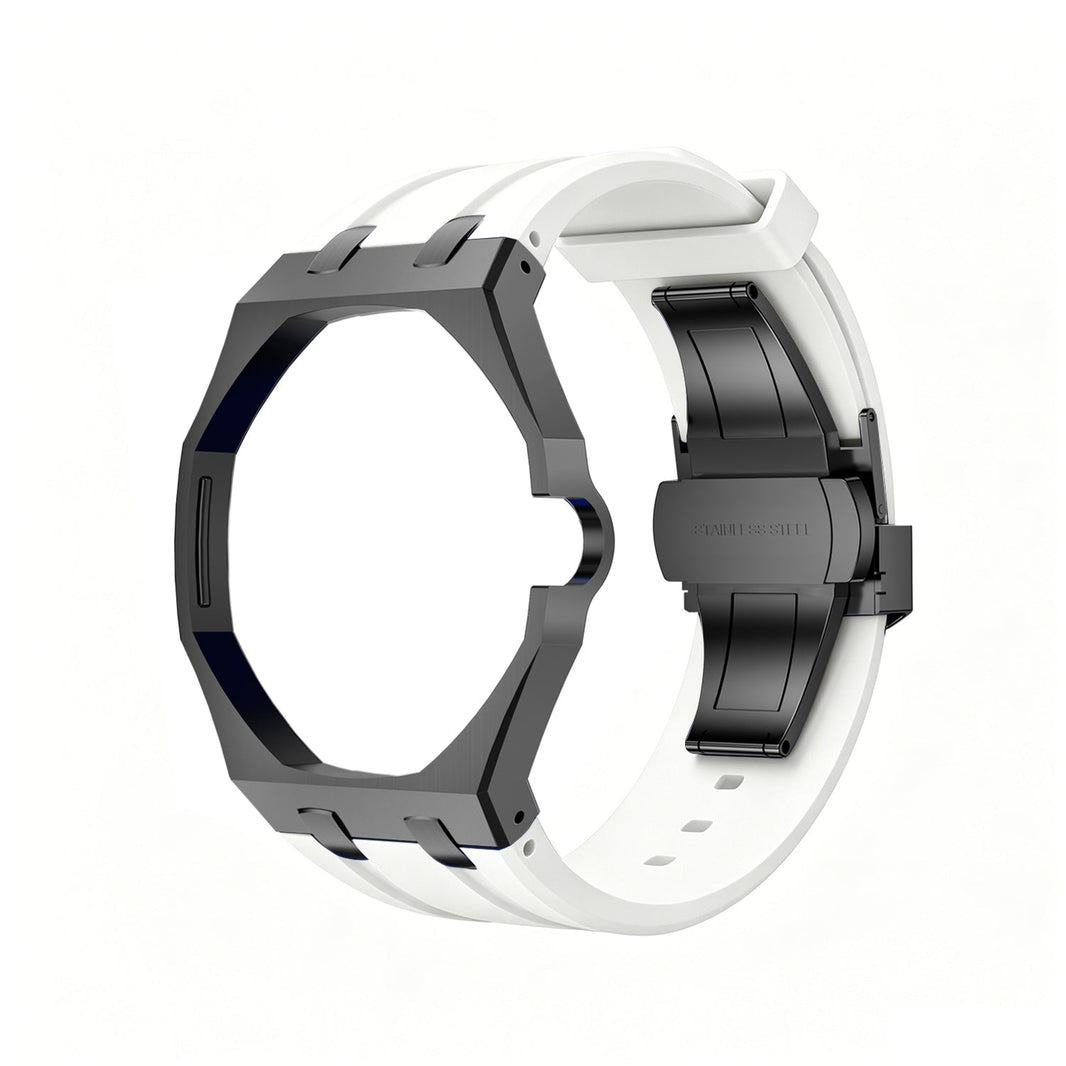 Oak Pop Black Steel Case & Silicone Strap