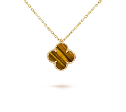 [Luxora]CLOVER MINI 9.5MM CARNELIANS NECKLACE COLLECTION