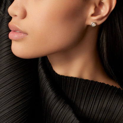 [Luxora]TRINITY STUD DIAMOND EARRINGS