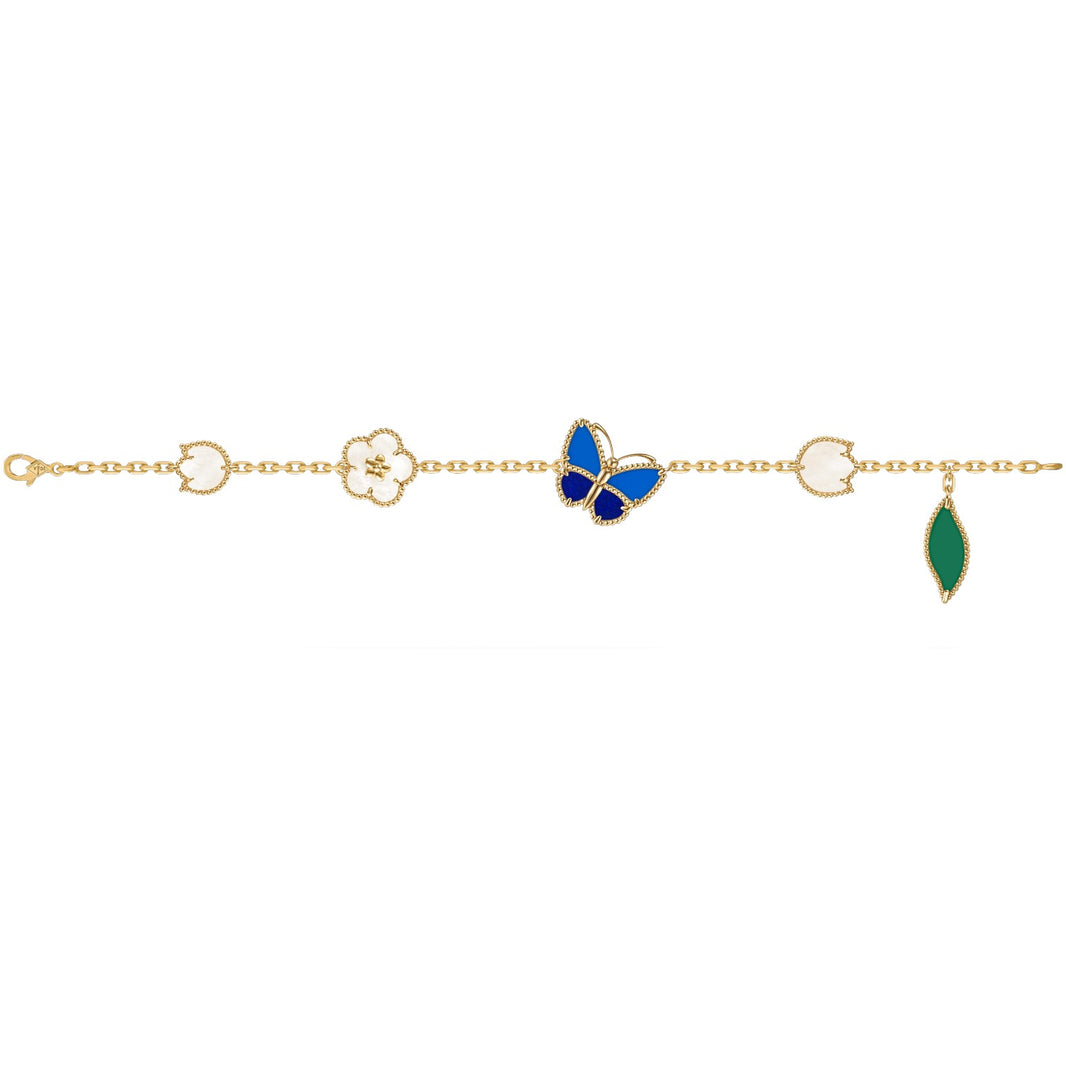 [Luxora]LUCKY SPRING BUTTERFLY 5 MOTIF BRACELET