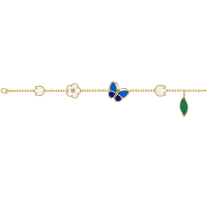 [Luxora]LUCKY SPRING BUTTERFLY 5 MOTIF BRACELET