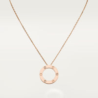 [Luxora]LOVE NECKLACE 16MM 3 DIAMONDS
