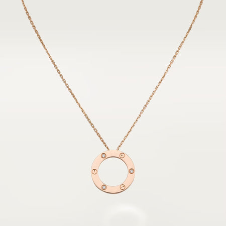 [Luxora]LOVE NECKLACE 16MM 3 DIAMONDS