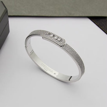[Loxura]Move Noa Full Pavé Diamond Bangle Bracelet