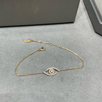 [Loxura]Lucky Eye Pave-Set Diamond Bracelet