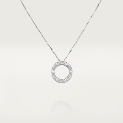 [Luxora]LOVE NECKLACE 16MM  FULL DIAMOND