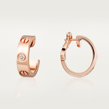 [Luxora]LOVE EARRINGS 5.7MM 2 DIAMONDS