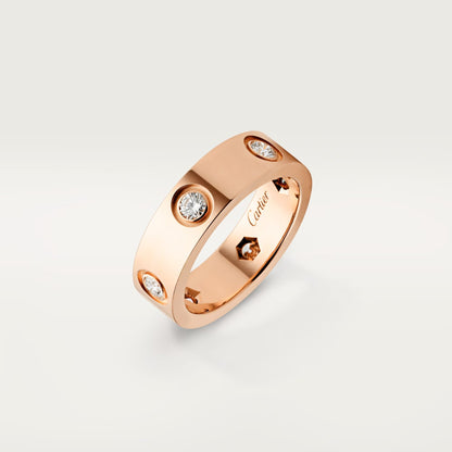 [Luxora]LOVE 5.5MM 6 DIAMOND RING