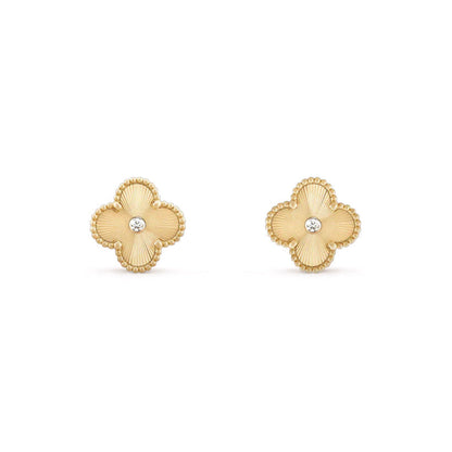 [Luxora]CLOVER  15MM DIAMOND EARRINGS COLLECTION