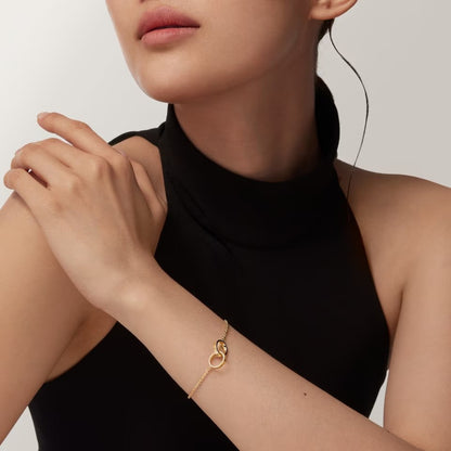 [Luxora]LOVE BRACELET DOUBLE RING