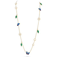 [Luxora]LUCKY SPRING BUTTERFLY 15 FLOWER NECKLACE