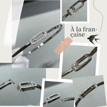 [Loxura]Move Uno pavé flex bangle medium