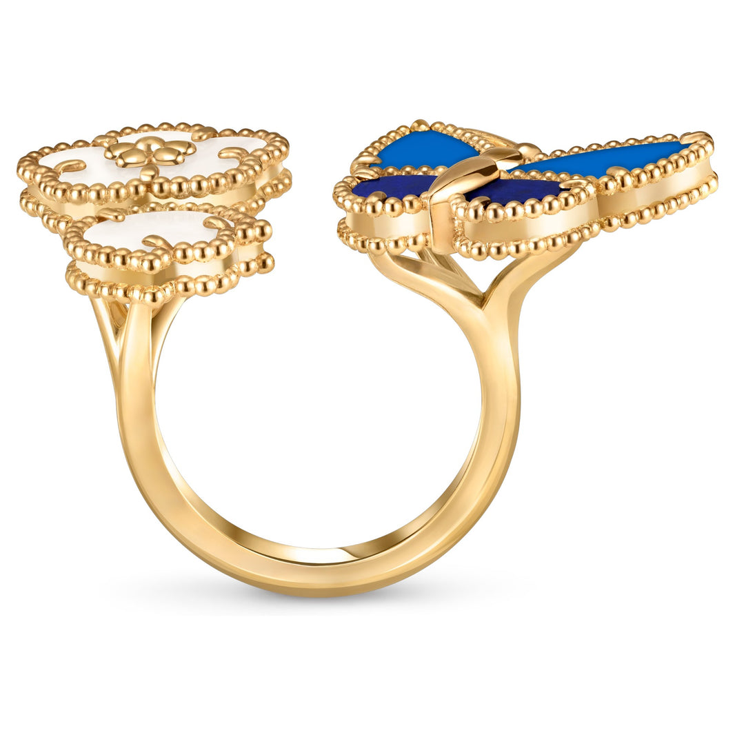 [Luxora]LUCKY SPRING BUTTERFLY OPEN-FACE RINGS