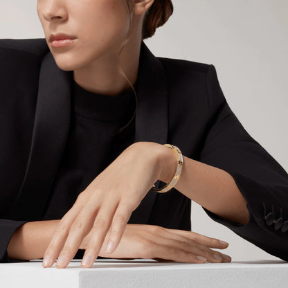 [Luxora]ラブブレスレット 6.1mm ダイヤモンドパヴェ